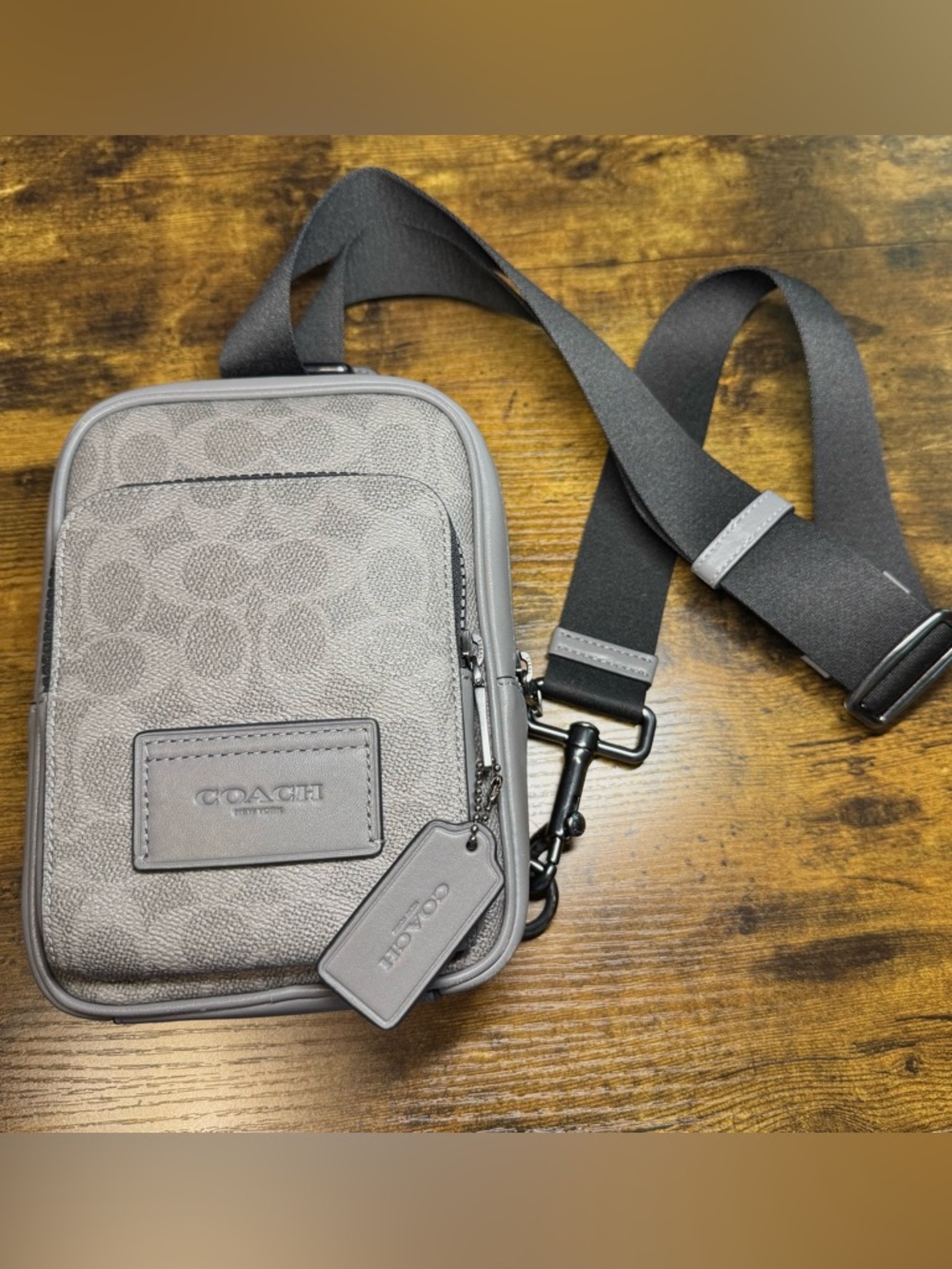 Coach Gotham Pack Signature Canvas Utility Crossbody Sling Bag